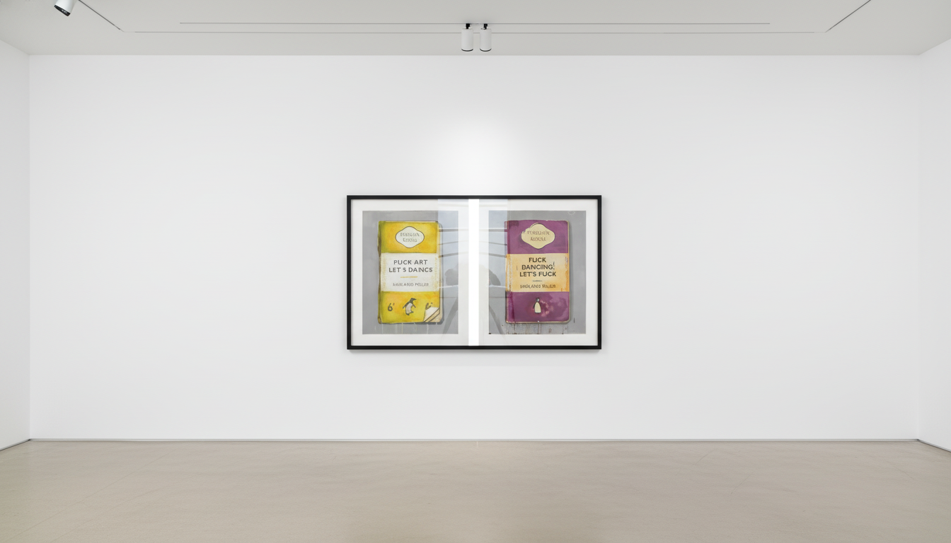 Harland Miller - Fuck Art Let's Dance Set, 2011, Screen print