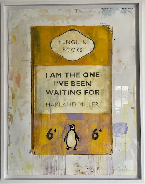 Harland Miller - I Am The One I've Been Waiting For (Yellow), Hand finished screen print