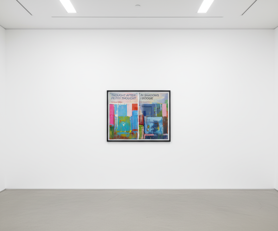 Harland Miller - In Shadows I Boogie , Thought After Filthy Thought, 2019, Set of two etchings with relief printing on paper