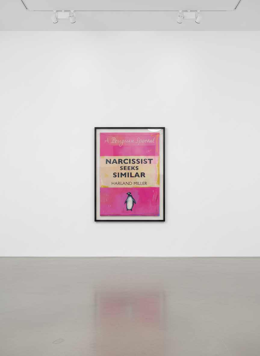 Harland Miller - Narcissist Seeks Similar (Small), 2021, Etching and relief printing with each Penguin hand-finished by th...