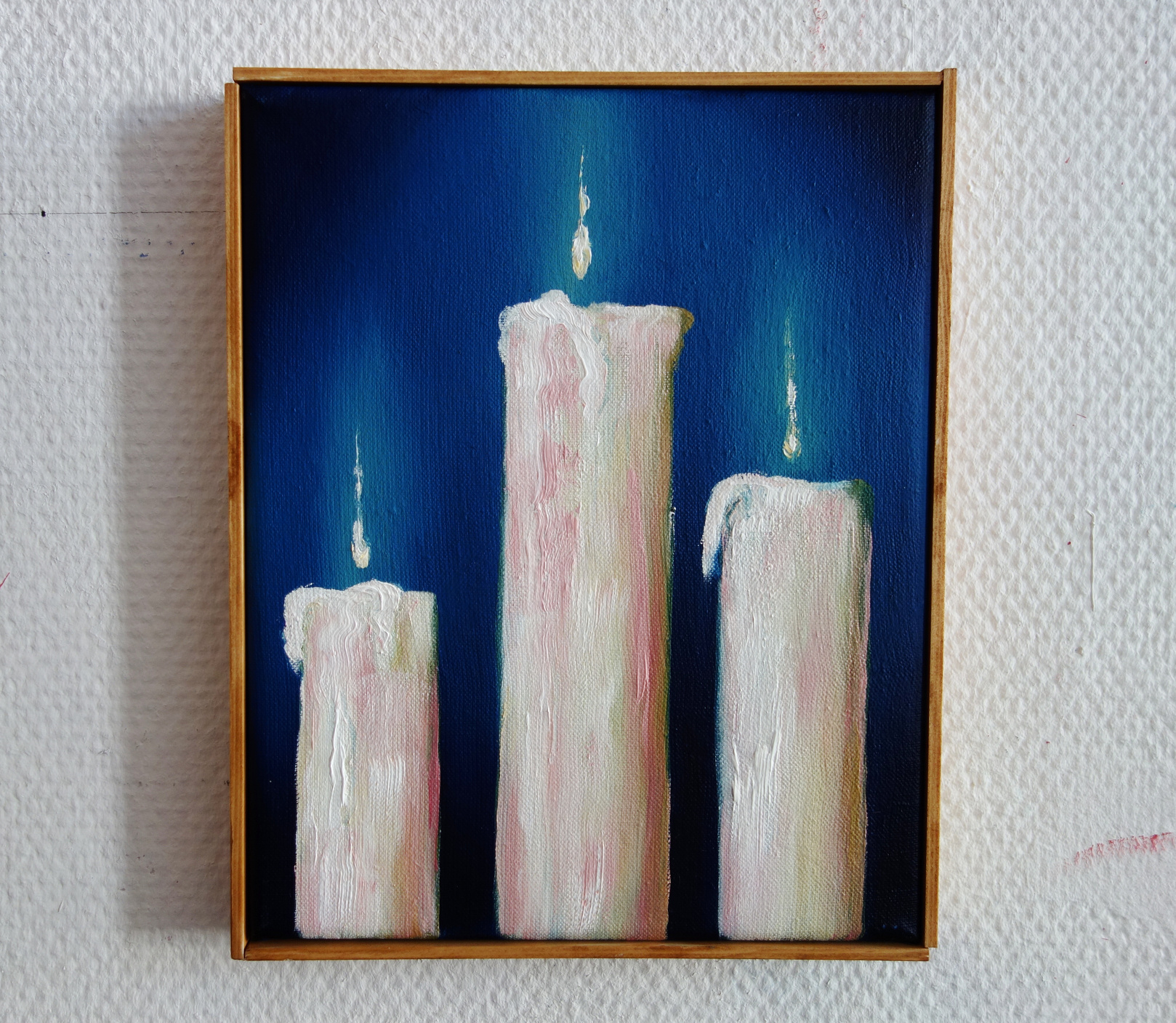 Hugo Baudouin - Blue Candle, 2026, Oil on Linen