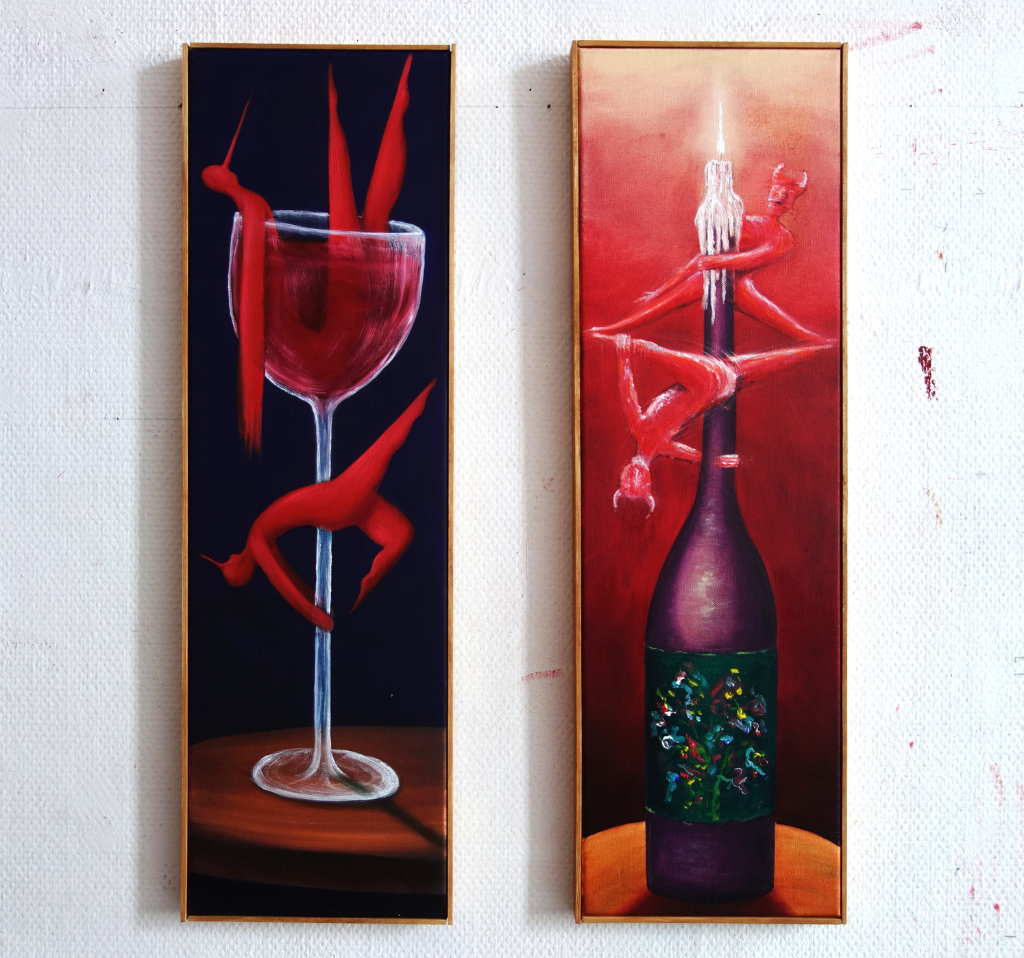 Hugo Baudouin - Late Night Spinner (set), 2026, Oil on Linen