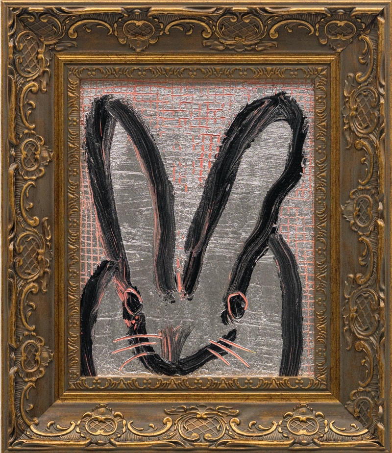 Hunt Slonem - Cross Hatch Anthony, 2026, Oil on Wood