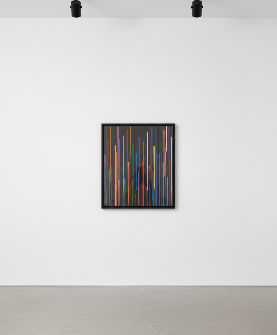 Ian Davenport - Staggered Lines: Fill, 2011, Acrylic on paper