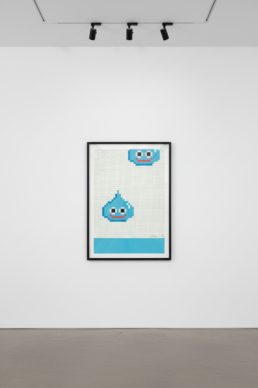 Invader - Sea of Slime, 2014, Screen print