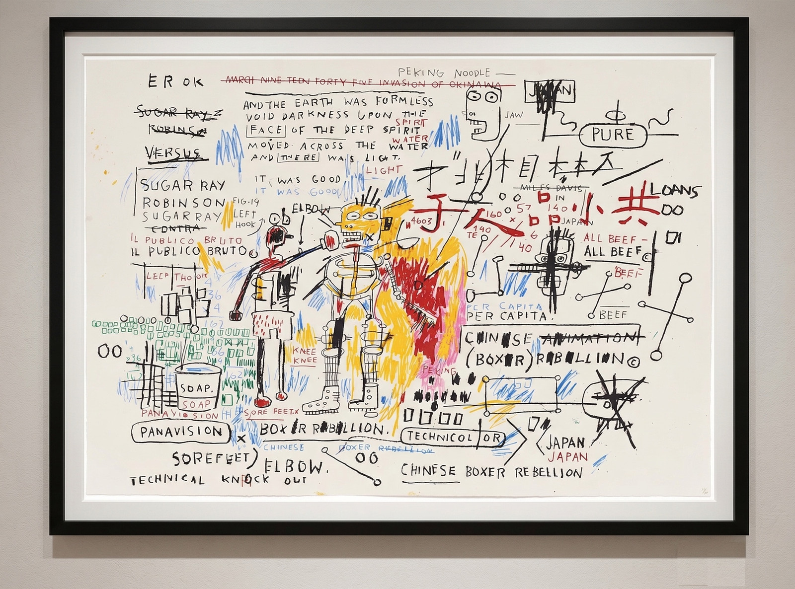 Jean-Michel Basquiat - Boxer Rebellion, 1982/83-2018, Screen print