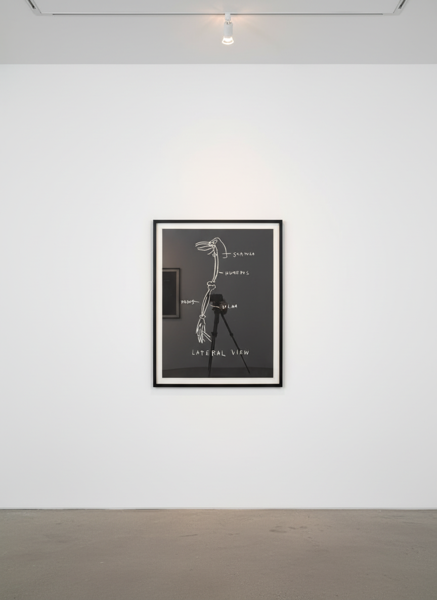 Jean-Michel Basquiat - Lateral View, from Anatomy, 1982, Screen print