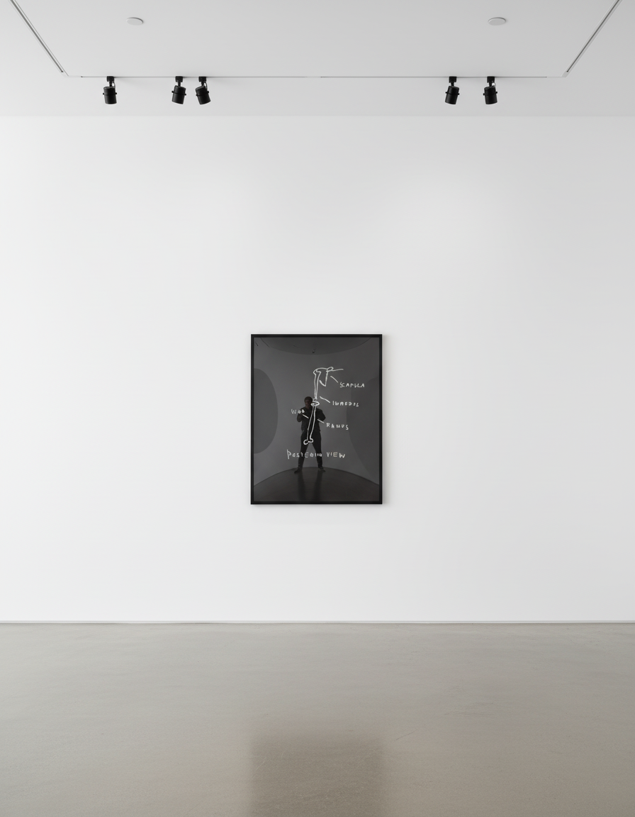 Jean-Michel Basquiat - Posterior View, from Anatomy, 1982, Screen print