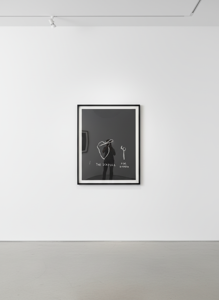 Jean-Michel Basquiat - The Scapula, from Anatomy, 1982, Screen print