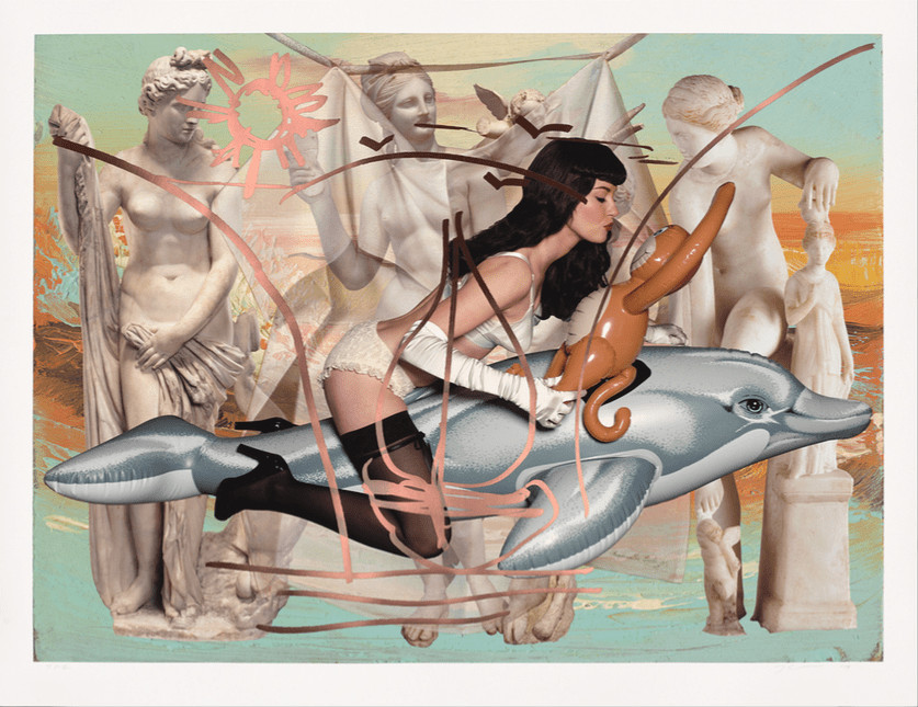 Jeff Koons - Antiquity 3, 2019, Archival pigment print on Innova rag paper, foil