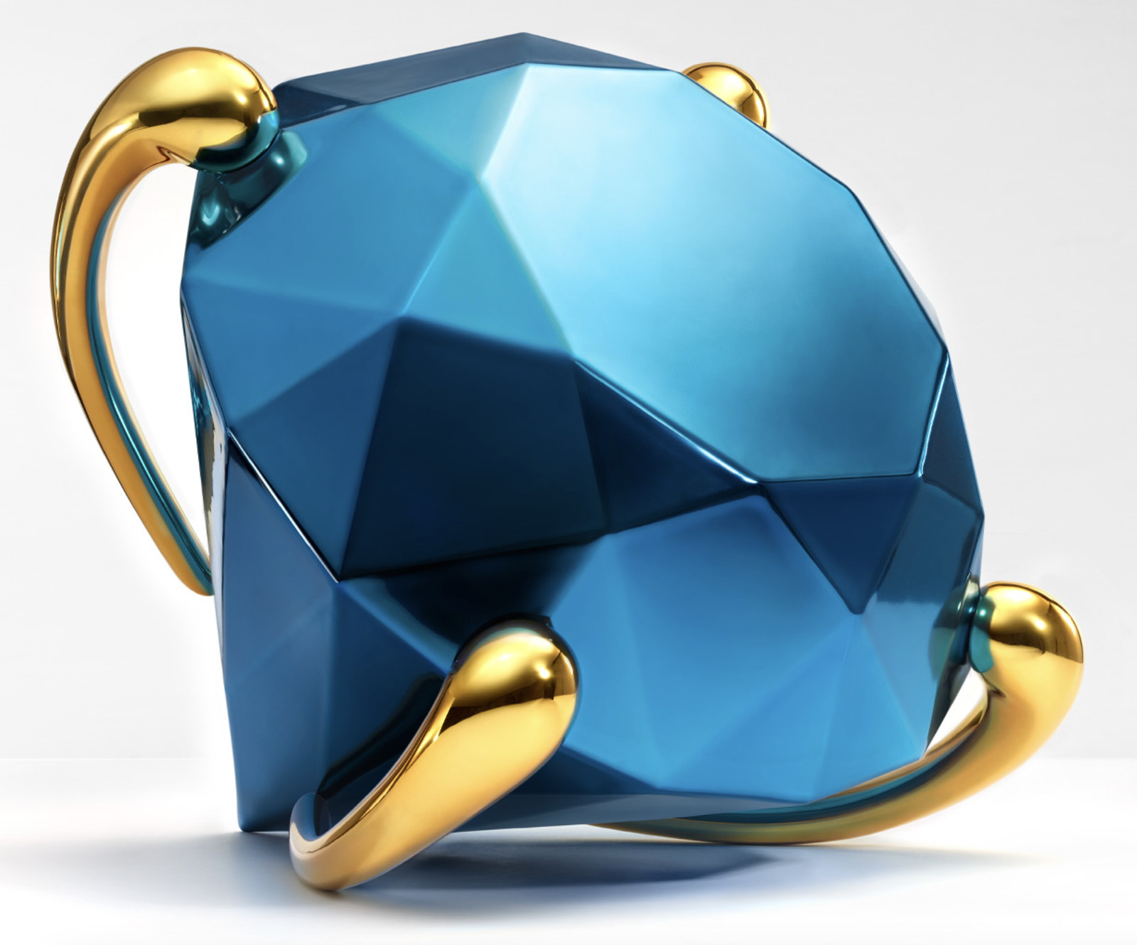 Jeff Koons - Diamond (Blue), 2023, French Limoges porcelain with chromatic coating