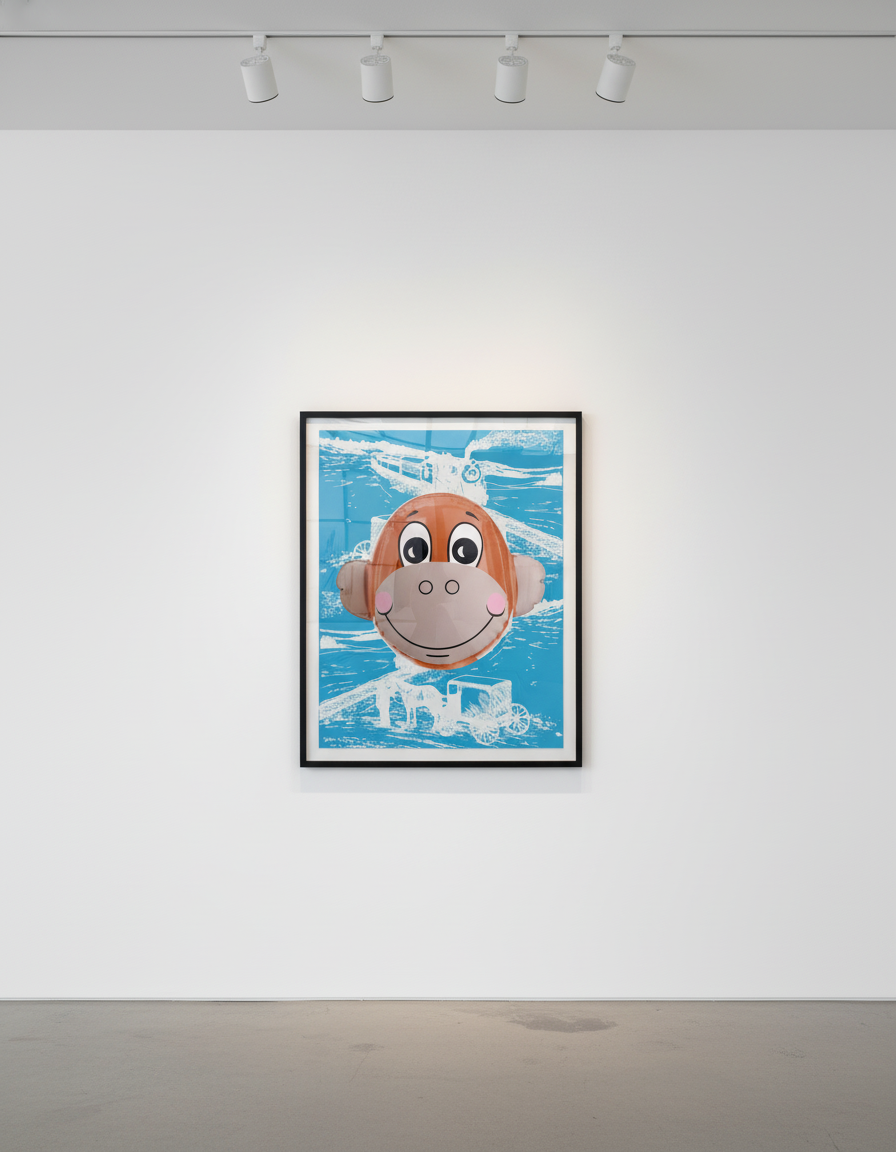 Jeff Koons - Monkey Train (Supreme), 2006, Screen print