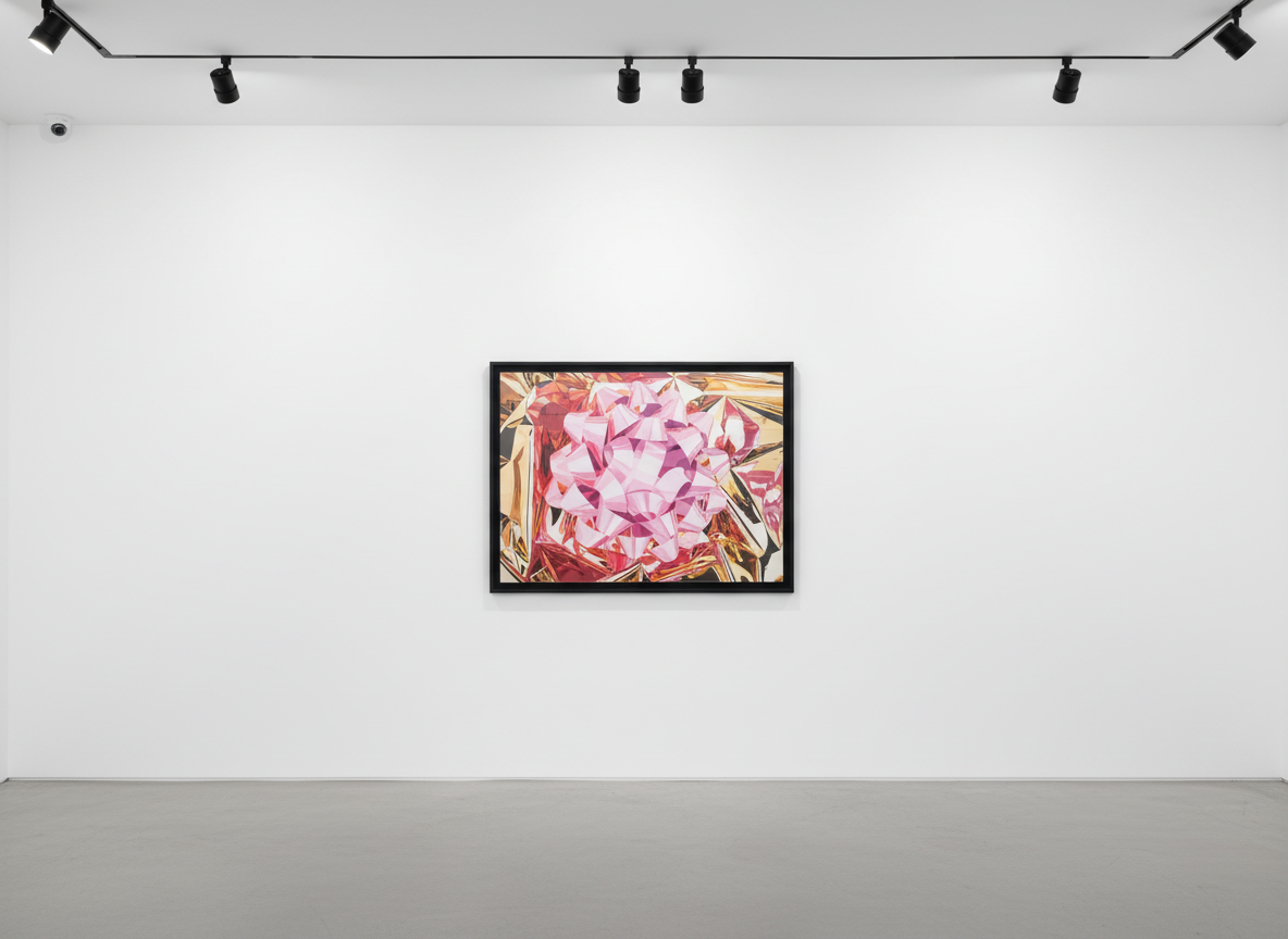 Jeff Koons - Pink Bow (Celebration Series), 2013, Pigment print on Japanese watercolor paper