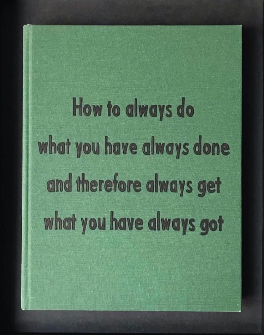 Johan Deckmann - How To Do What You've Always Done, 2024, Acrylic on book