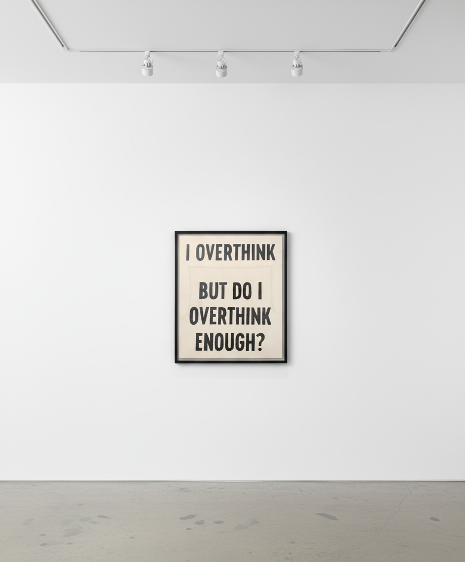 Johan Deckmann - I Overthink, 2025, Acrylic on canvas