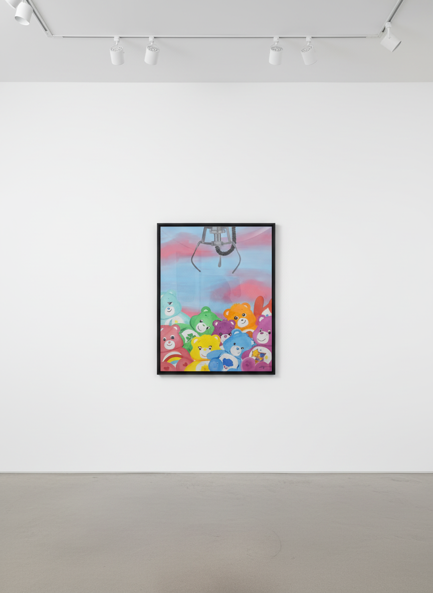 Jojo Anavim - Care Bears, 2022, Acrylic on canvas