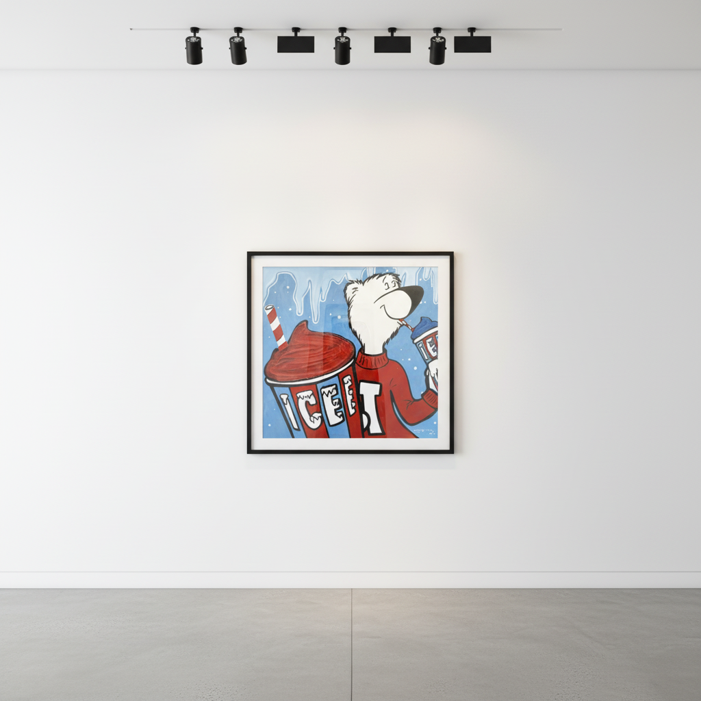 Jojo Anavim - ICEE Bear, 2020, Acrylic on canvas