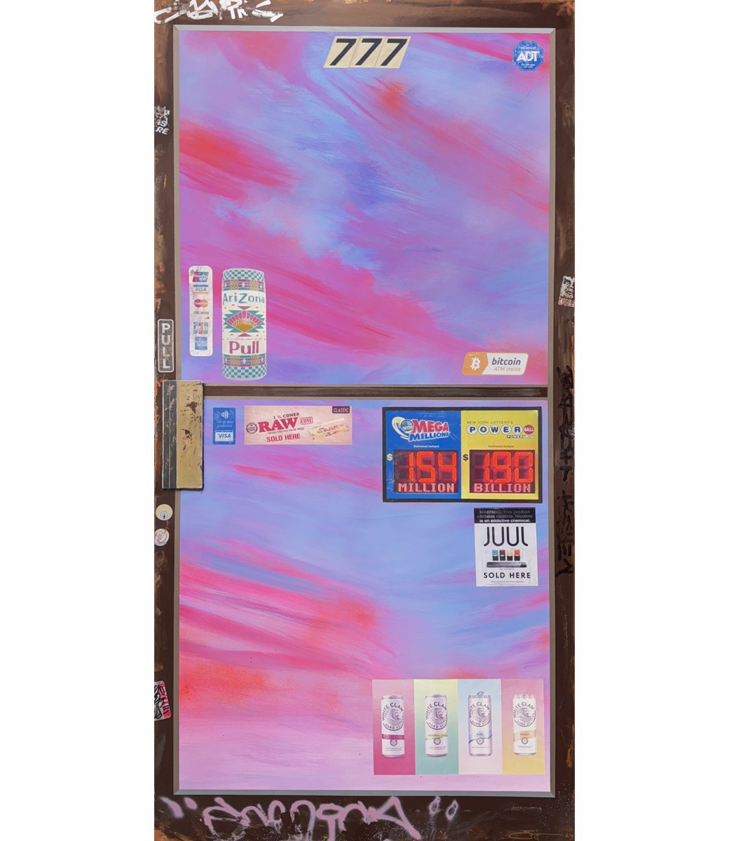 Jojo Anavim - No.777(Door), 2024, Mixed Media on Canvas