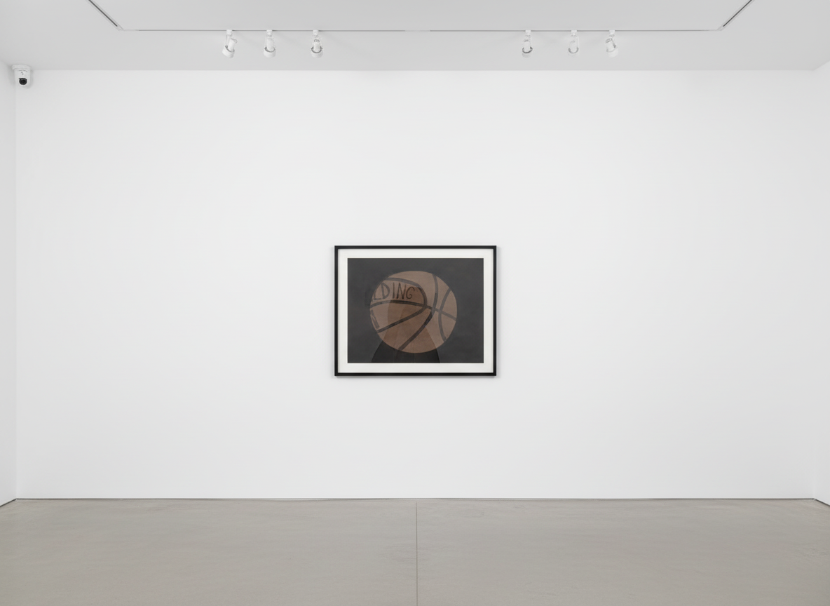 Jonas Wood - B-ball, 2008, Acrylic and ink on paper