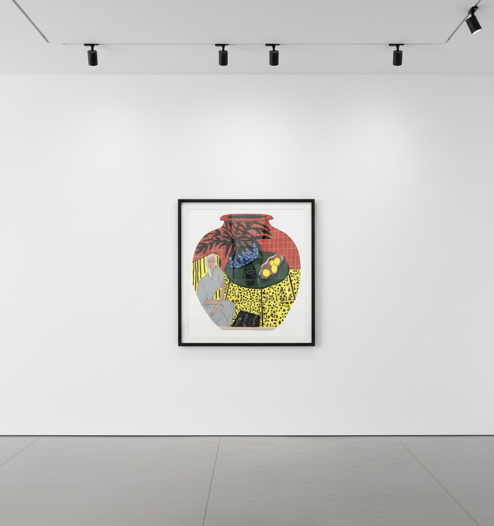 Jonas Wood - Matisse Pot 4, 2019-2020, 18-colour screen print on Rising Museum Board