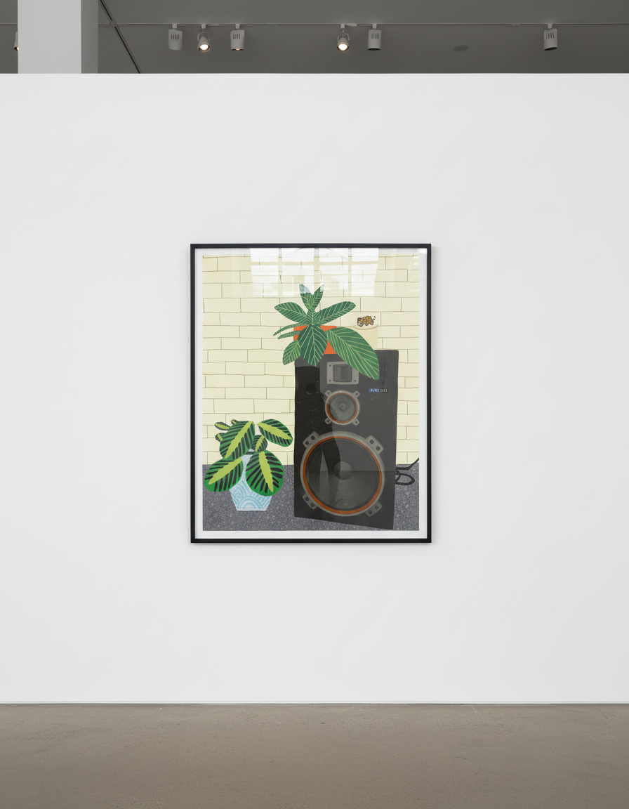 Jonas Wood - Speaker Still Life, 2019, Lithograph and silkscreen