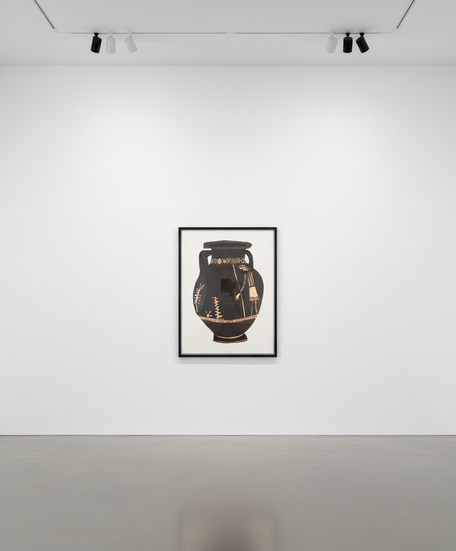 Jonas Wood - Untitled (Pot), 2010, Unique color monoprint from the series of 9 on coventry rag paper
Signed and dated in p...