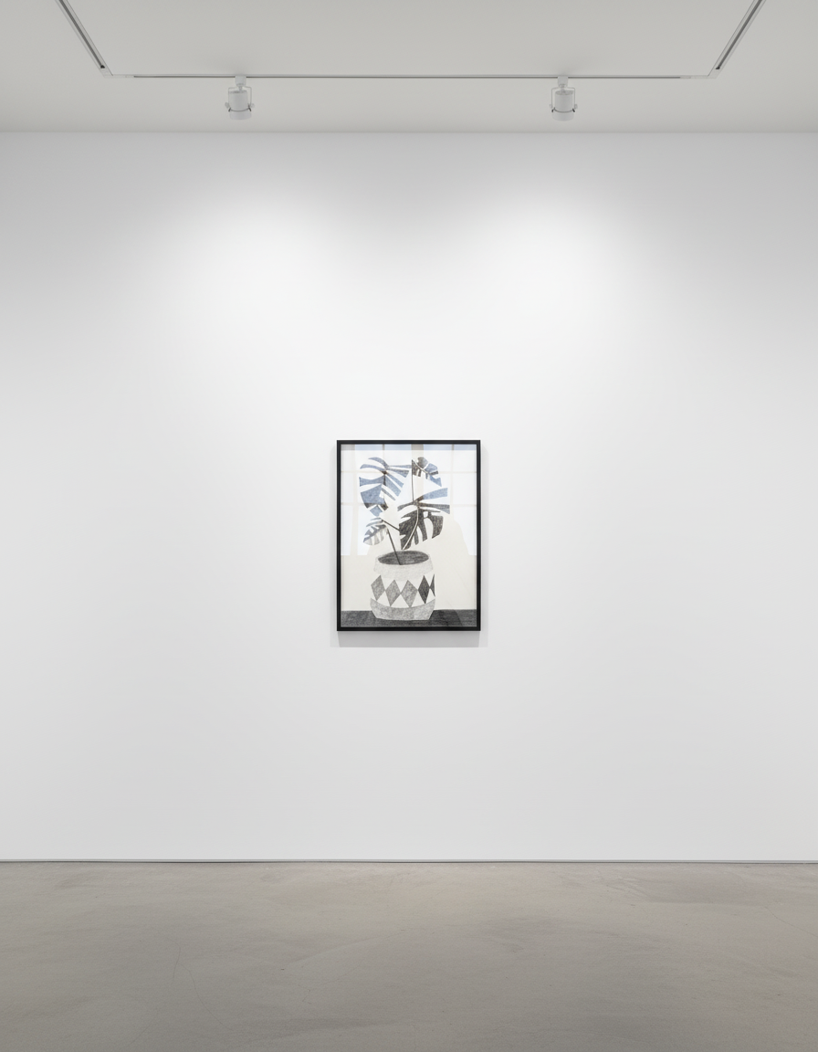 Jonas Wood - Untitled (xerox), 2009, Xerox print on wove paper
Signed and numbered on the front