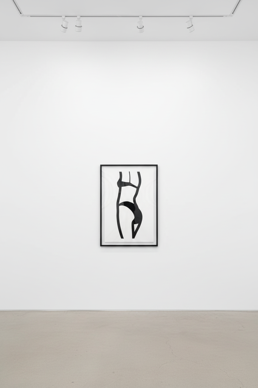 Julian Opie - Suzanne  (back) 5, 2006, Screenprint