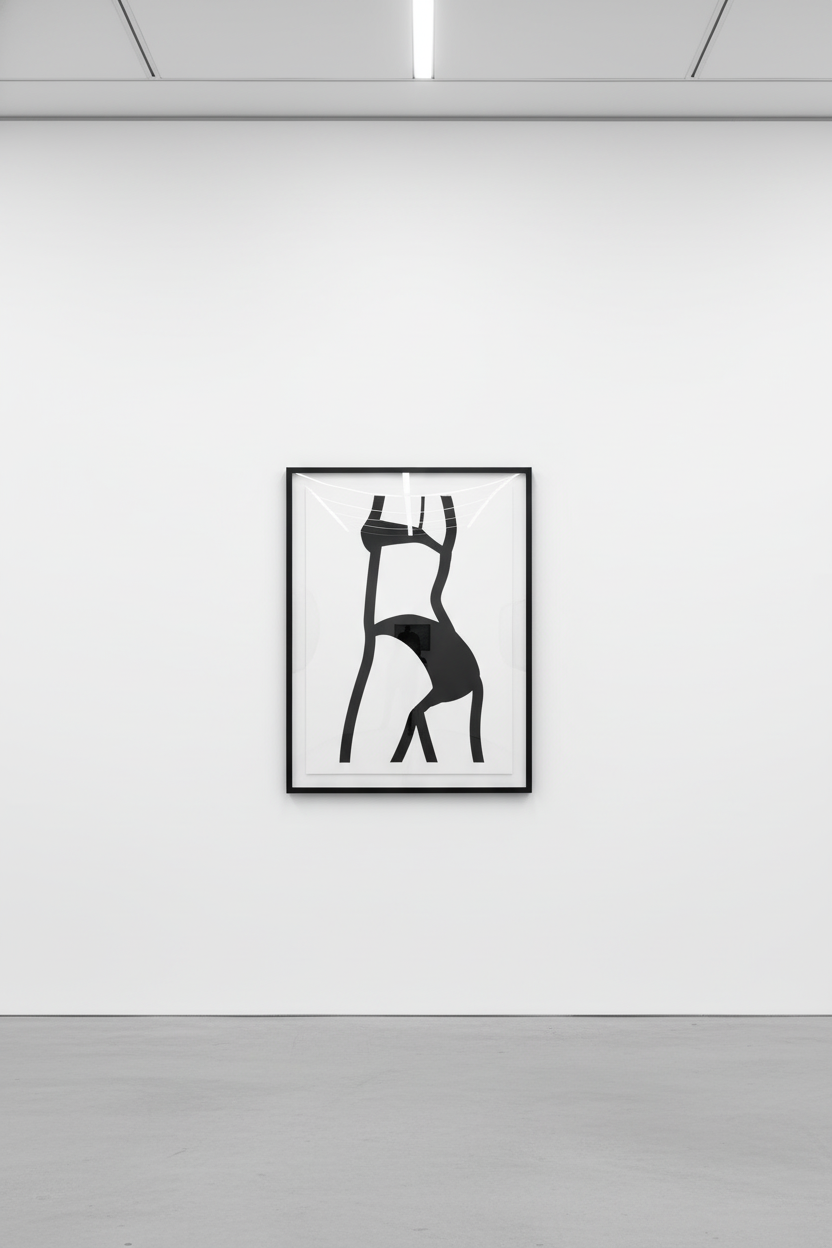 Julian Opie - Suzanne  (back) 6, 2006, Screenprint