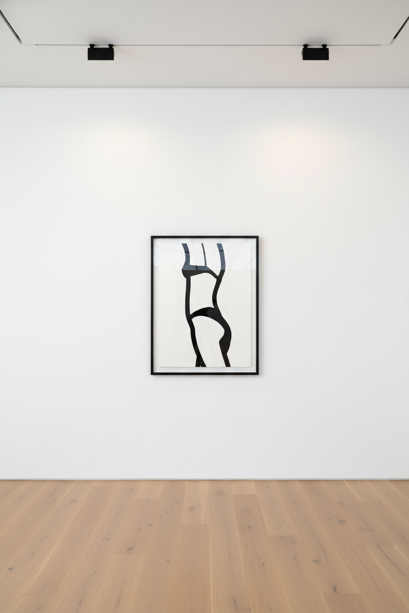 Julian Opie - Suzanne  (back) 7, 2006, Screenprint