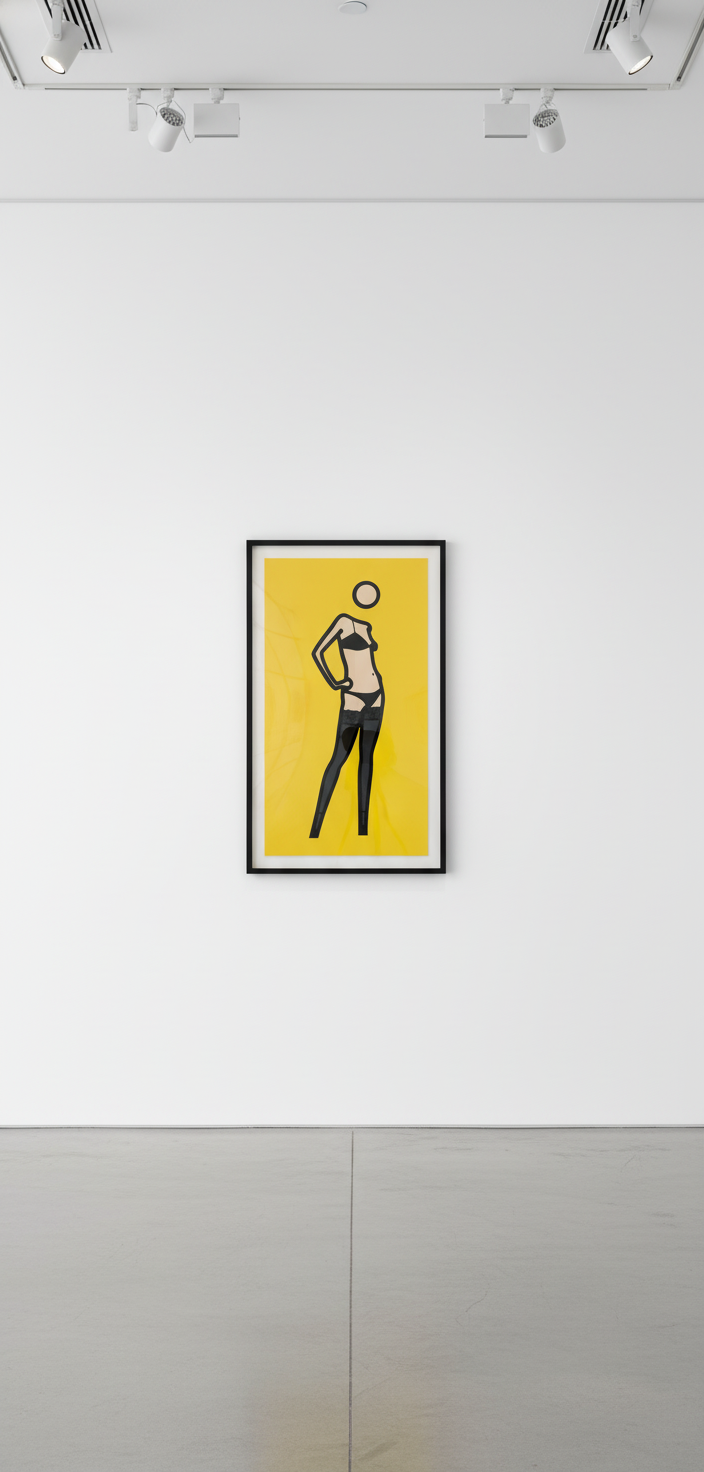 Julian Opie - This Is Keira 03, 2004, Silkscreen on painted wooden board