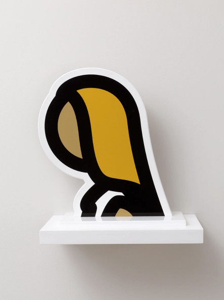 Julian Opie - Tina from Heads Series, 2017, Screen print on sprayed aluminum