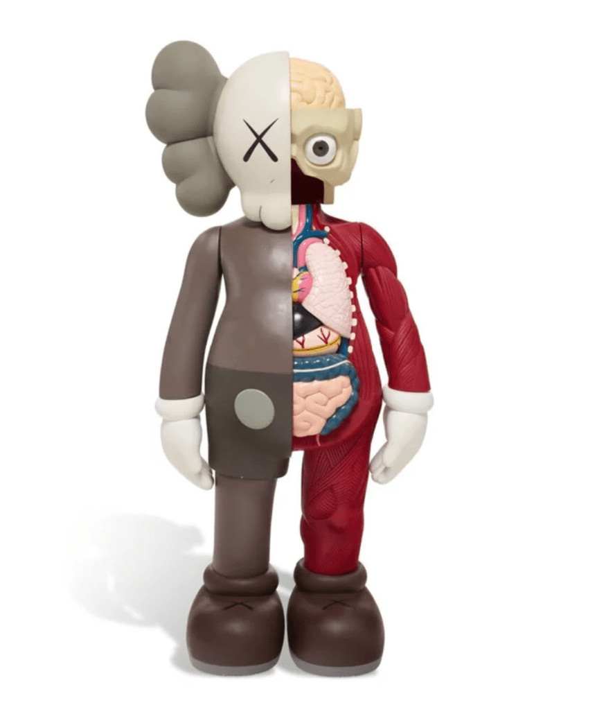 KAWS - 4 ft Dissected Companion (brown), 2009, Cast Vinyl