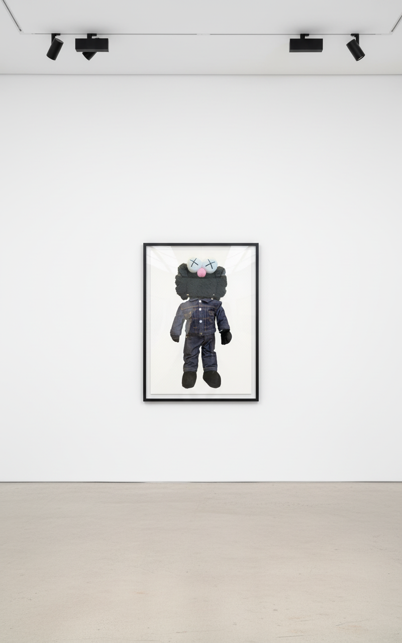 KAWS - Dior x KAWS BFF (Black), 2019, Polyester plush in Dior denim