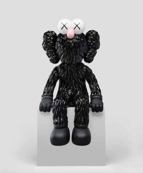 KAWS - Seeing Black BFF Lamp, 2020, Zinc alloy , ceramic , LED light