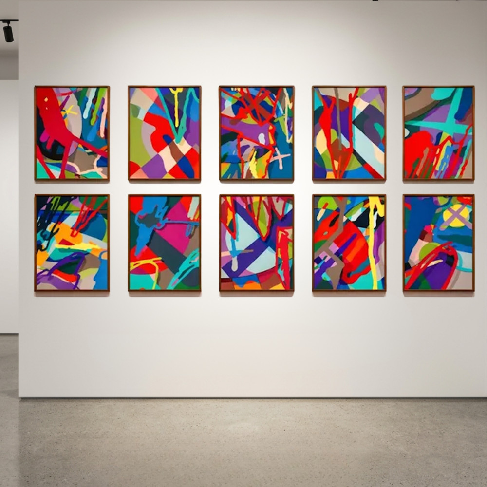 KAWS - Tension, 2019, Screen print on Saunders Waterford 425gm HP hi-white