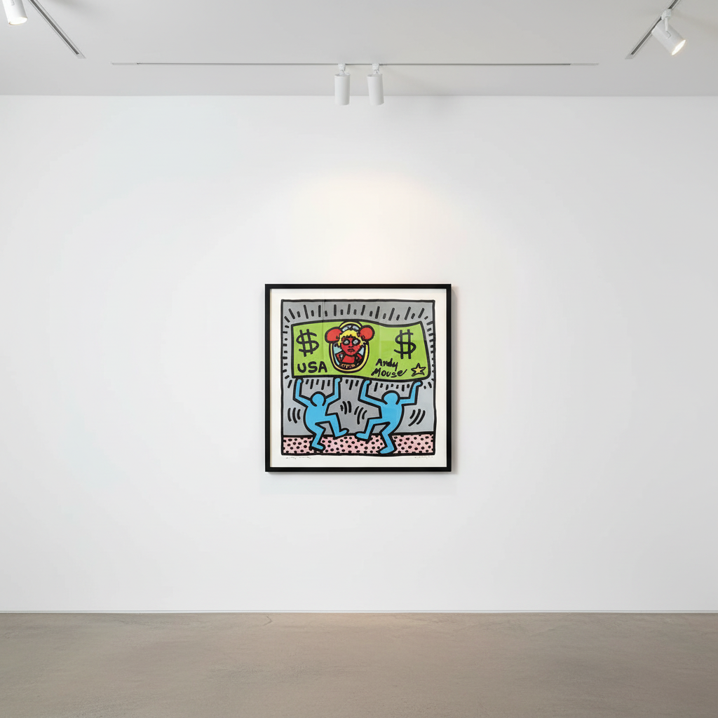 Keith Haring - Andy Mouse 3, 1986, Silkscreen