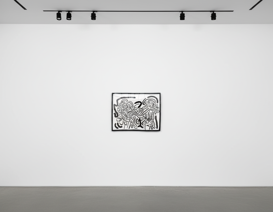 Keith Haring - Bad Boys 1 (Littmann PP. 57), 1986, Silkscreen