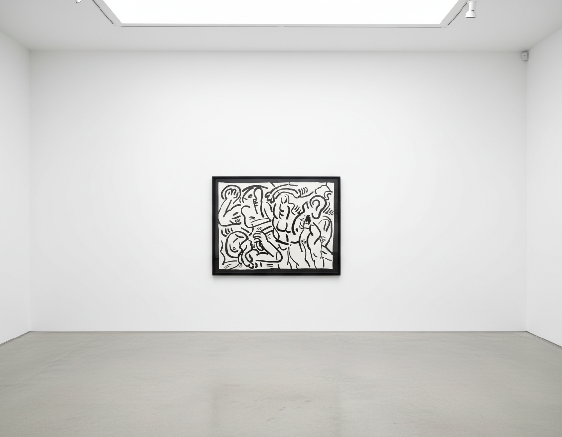 Keith Haring - Bad Boys 6 (Littmann PP. 59), 1986, Silkscreen