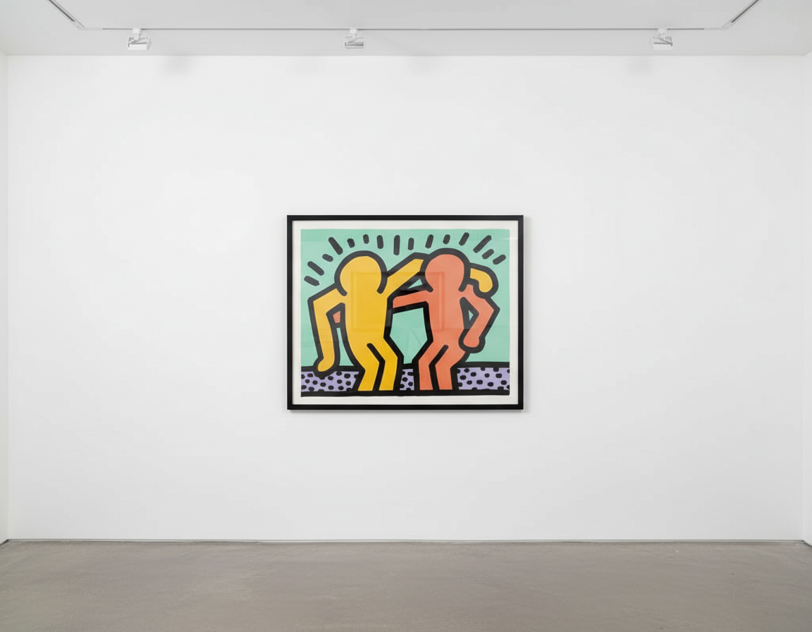 Keith Haring - Best Buddies, 1990, Silkscreen