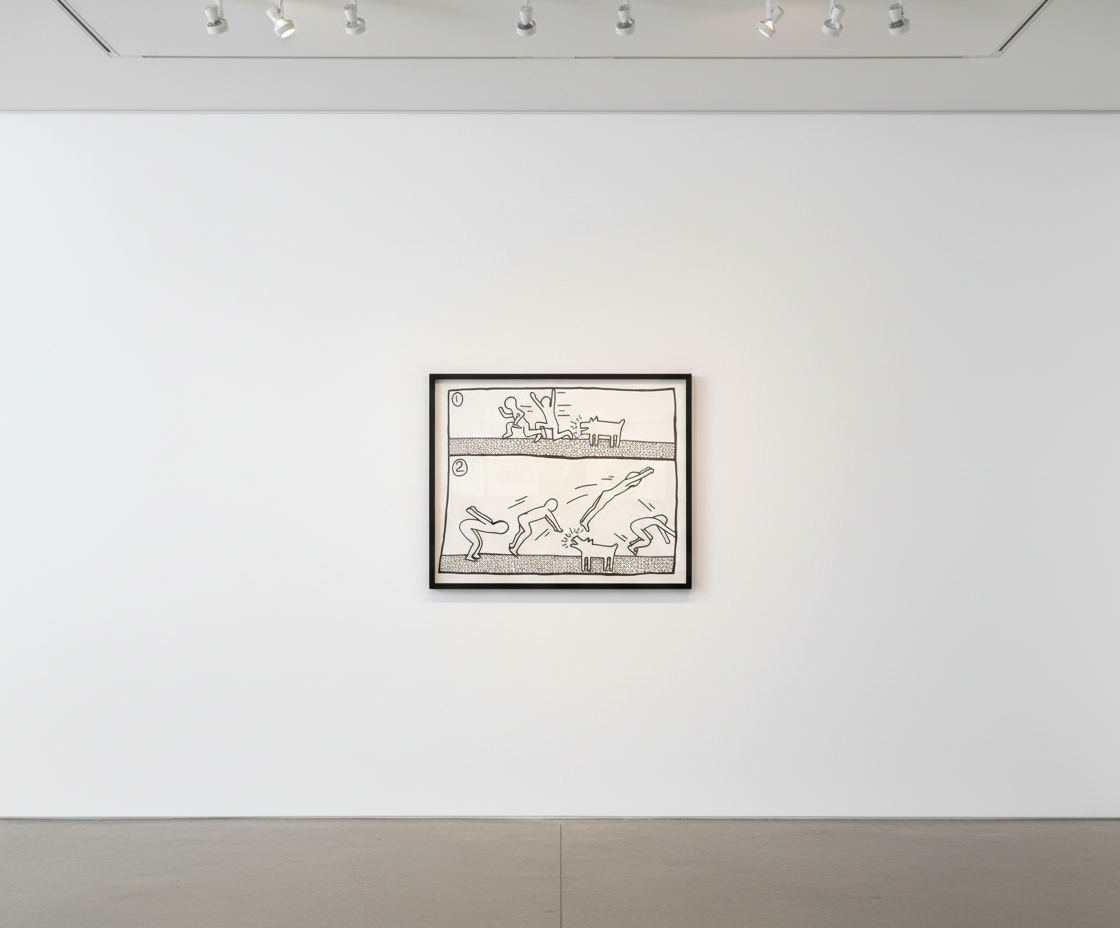 Keith Haring - Blueprint Drawing 12 (Littmann PP. 181), 1990, Silkscreen