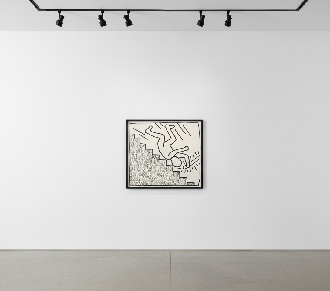 Keith Haring - Blueprint Drawing 16 (Littmann PP. 183), 1990, Silkscreen