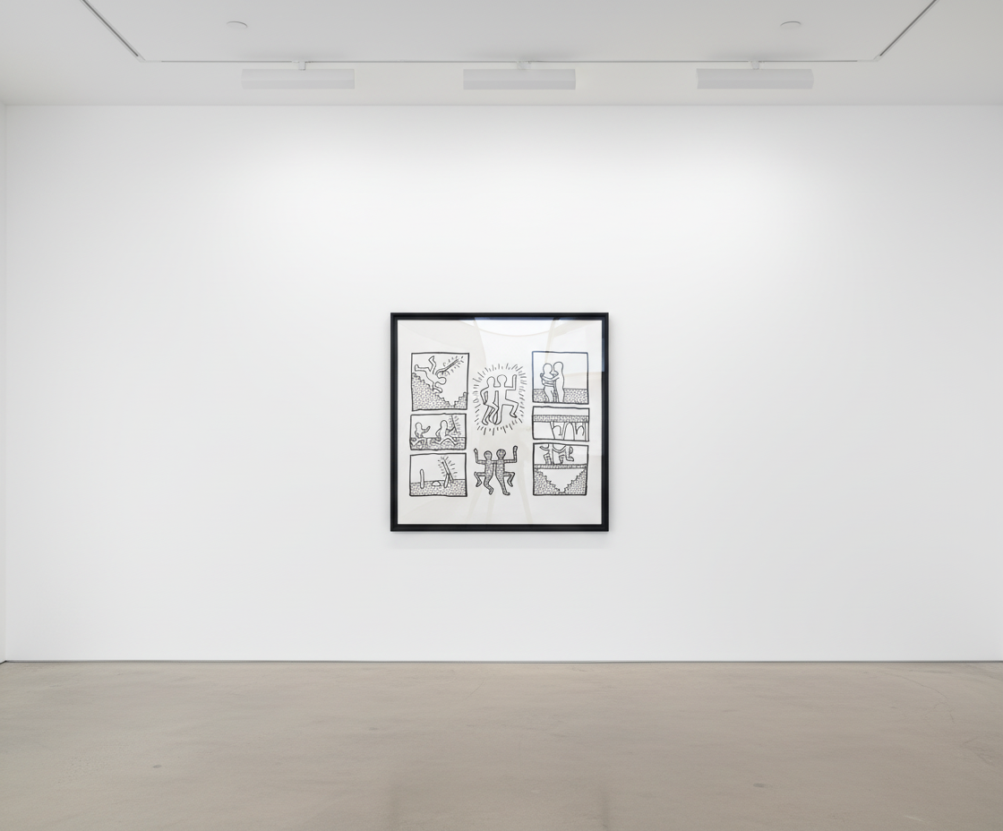 Keith Haring - Blueprint Drawing 6 (Littmann PP. 178), 1990, Silkscreen