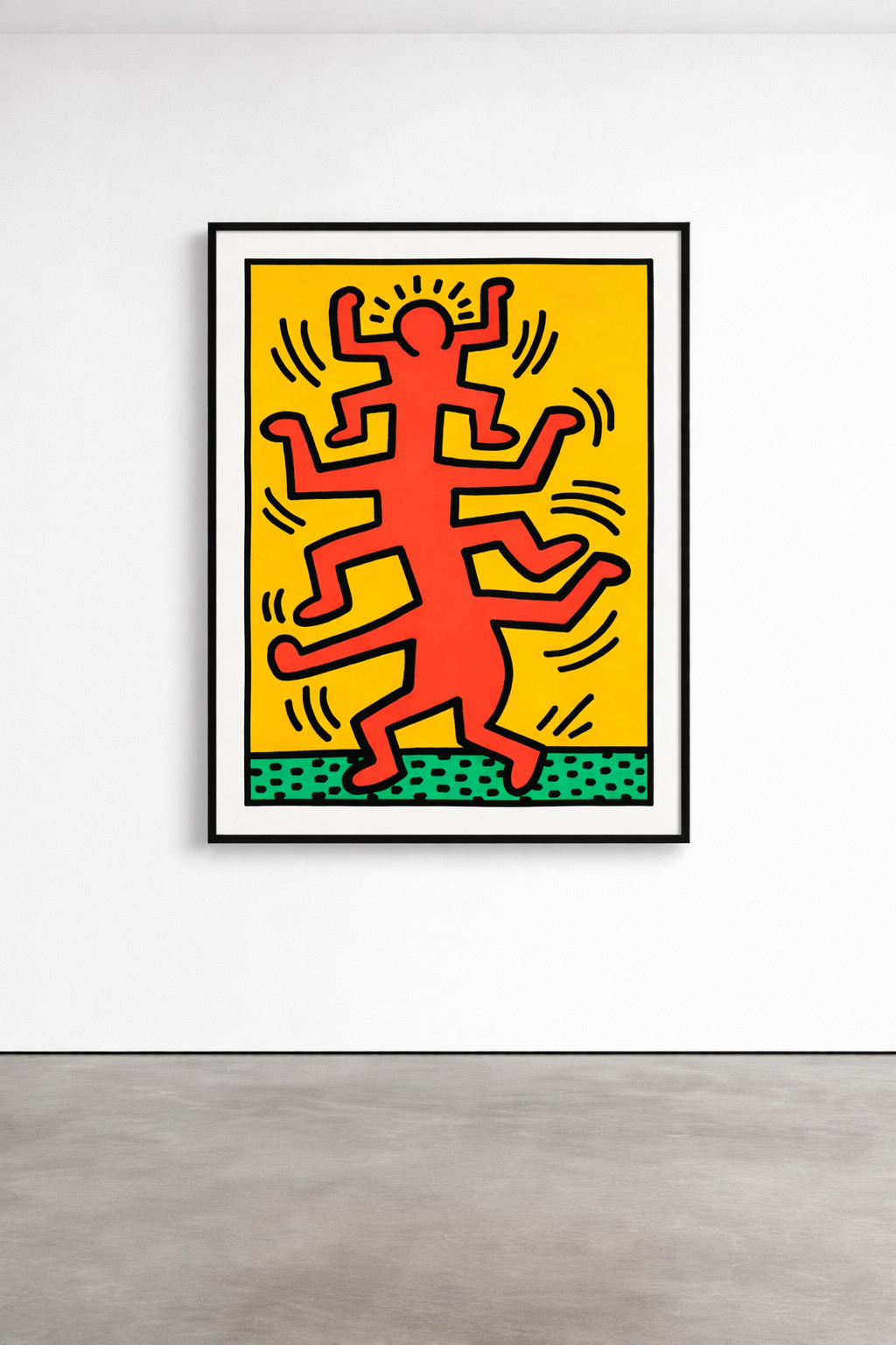 Keith Haring - Growing 1 (Littmann PP. 88 - 89), 1988, Screen print