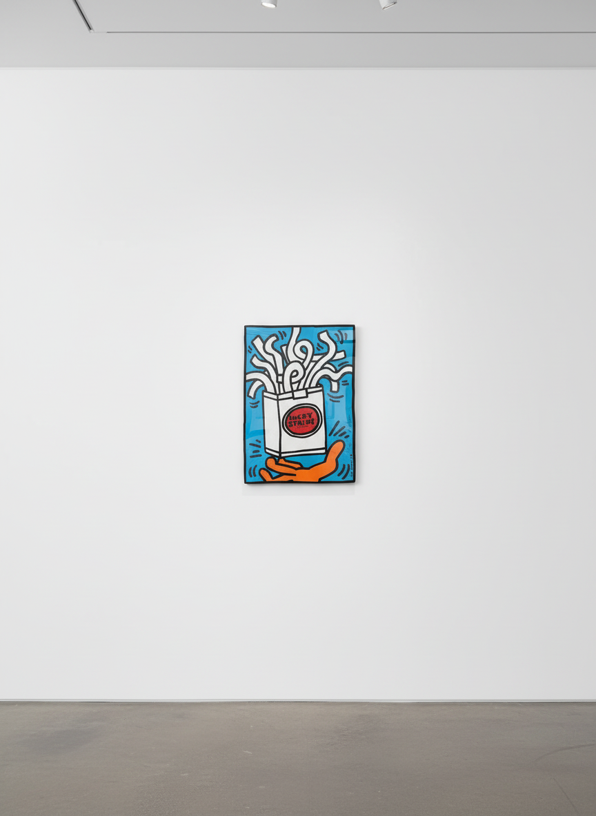 Keith Haring - Lucky Strike 2 (Littmann PP. 78), 1987, Silkscreen