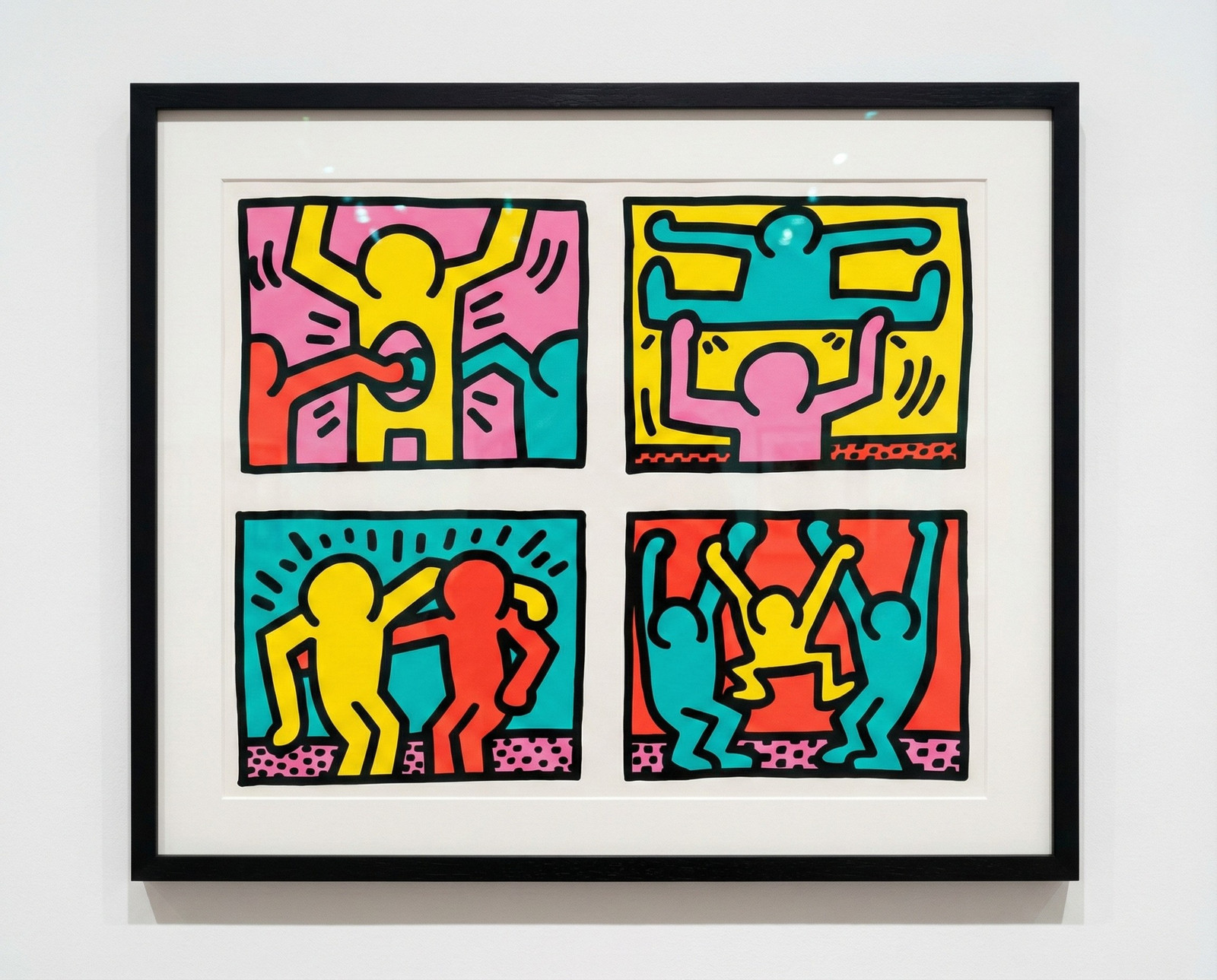 Keith Haring - Pop Shop Quad I (Littmann PP. 81), 1987, Silkscreen