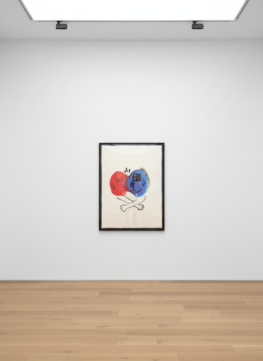 Keith Haring - The Story of Red and Blue 19 (Littmann PP. 129), 1989, Lithograph