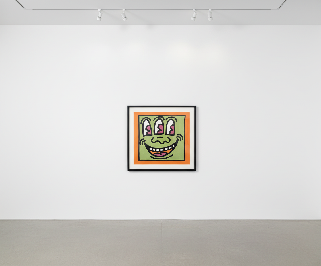 Keith Haring - Three Eyed Monster, from Icons (Littmann PP. 171), 1990, Silkscreen with embossment