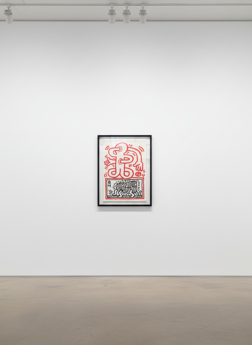 Keith Haring - Untitled, 1983, Tempera on paper