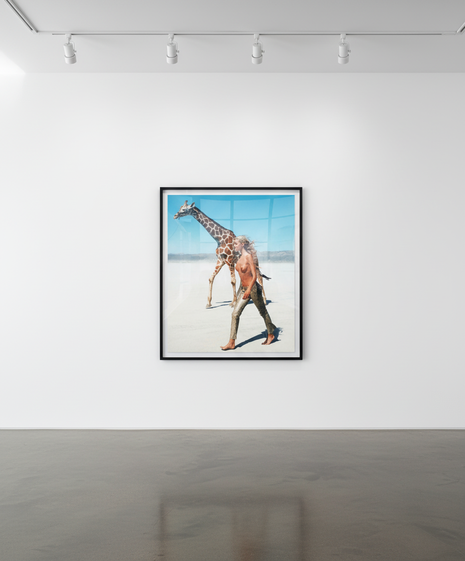 Michel Comte - Beauty and the Beast (Giraffe Color), Archival pigment print